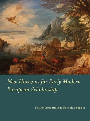 cover image of New Horizons for Early Modern European Scholarship